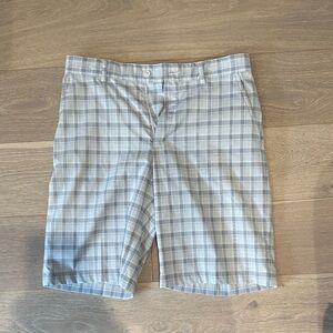 Slazenger Light Gray Checkered Kids Shorts